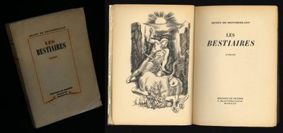 Henry de Montherlant, Les Bestiaires, Ed du Rocher 1947, 1 v…