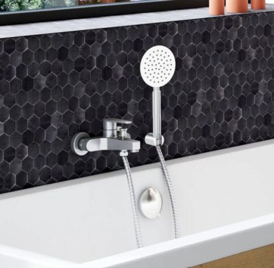 Mitigeur bain/douche mécanique Allibert CANGGU en acier inox…