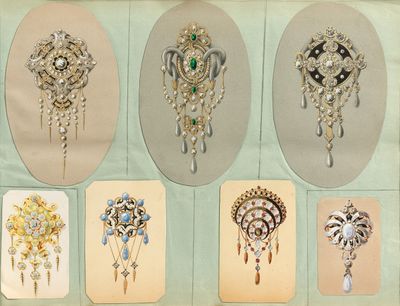 de nombreux types de broches exposés sur le mur