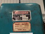 a picture of a machine that has some stickers on it