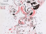 dessin humoristique représentant un clown avec une guitare et d'autres clowns