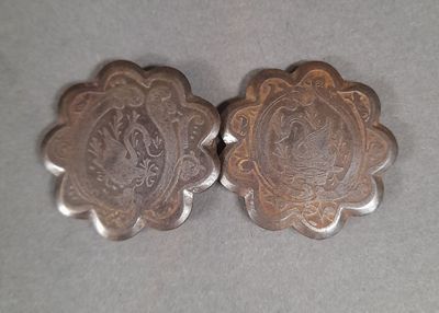 Boucles de ceinture en métal ciselé en forme de fleurs à déc…