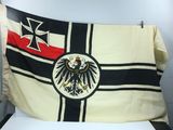 flag of the german empire with eagle and cross on it