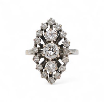 an antique diamond cluster ring