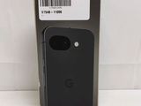 the back of a black google pixel phone with a barcode on it