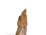 an image of a stone sculpture of a person on a white background