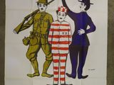 french poster for charlie chaplin ' s ' la gardie reque de charlot '