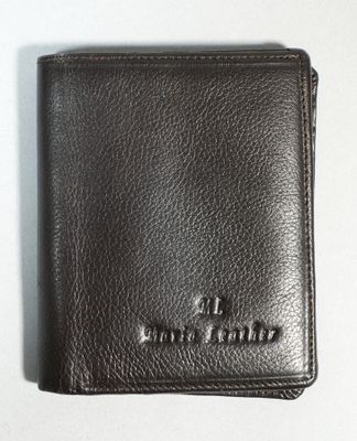 MARIA LEATHER Portefeuille en cuir marron