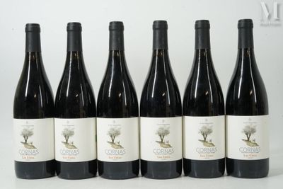 six bouteilles de vin sont alignées sur une table