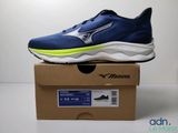 mizuno wave rider running shoe in a box