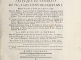 the front page of a book with a title in french