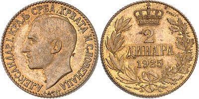 a gold coin with a crown on top of it
