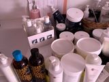 many different types of skin care products on the counter