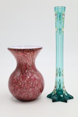 Michèle LUZORO (Née en 1949) Petit vase boule à col haut res…