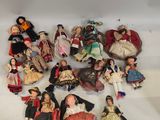 a lot of figurines that are sitting on a table