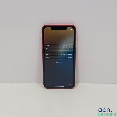 an iphone is sitting on top of a table with a white background