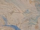 a close up picture of a painting of a wave