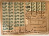 a picture of an old document with stamps on it