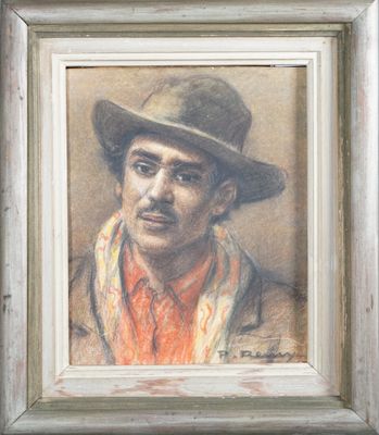 Paul REMY (1897-1981). Portrait de gitan.
