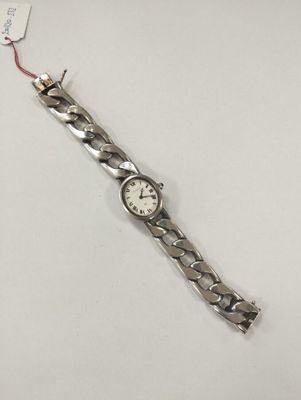 Ch. KRECKE Montre de dame en argent (800/1000), cadran de fo… - Photo 1