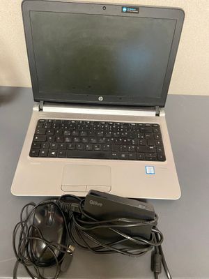 hp laptop with charger and adapter for sale