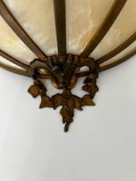 Paire d'appliques en métal et albâtre (photo 3)