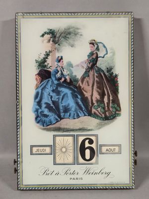 a picture of a picture of a woman in a blue dress