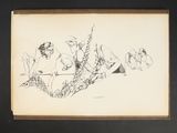 an image of a drawing of a group of people sitting on a bench
