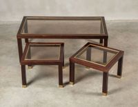 Tables basses gigognes comprenant une table rectangulaire et… (photo 3)