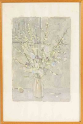 S.GILLI (?) Bouquet de fleur sur une table, 95