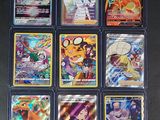 a group of pokemon cards sitting on top of a table