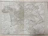 an old map of the city of paris in the middle of the 19th century