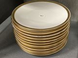a lot of plates stacked on top of each other