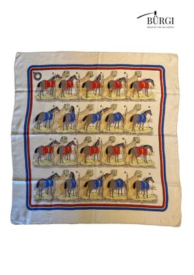 a picture of a scarf with a picture of a group of camels