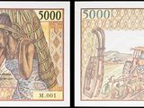 three different bank notes with a picture of a man and woman on them