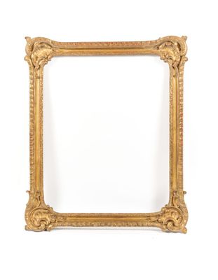 an old gold frame with a white background and a white wall