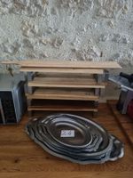 1 lot de plats ovales en inox torpilleurs ; planches à suppo…
