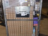 a cart that has a lot of boxes on top of it