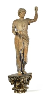 a statue of a woman standing on a pedestal