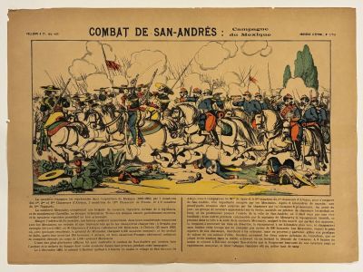 an old newspaper with a drawing of a military battle