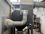a machine that is sitting inside of a building