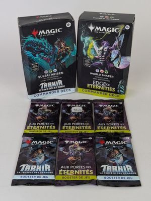 un lot de six boosters de Magic : The Gathering
