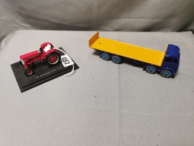 DINKY SUPERTOYS GB Camion FODEN plateau et rail bleu et jaun…