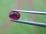 un gros plan sur une pince tenant un diamant rose