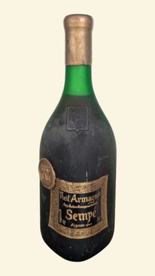 a bottle of liquor that is sitting on a table