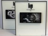 two frames with a picture of a watch and a picture of a watch