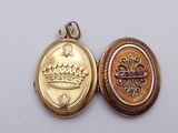 an image of a gold locke with a crown on it