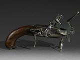 an image of a gun with a man on it