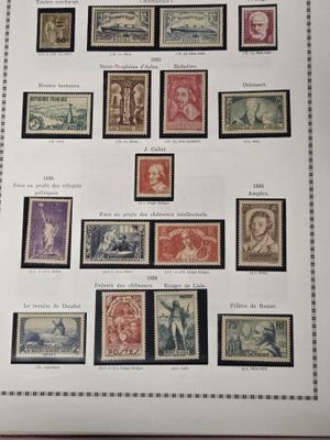 6 Classeurs de timbres de France de 1900 à 1992 - Complet** …