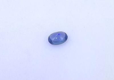 SAPHIR bleu ovale sur papier d'env 0.